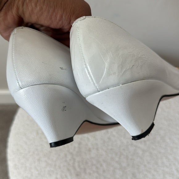 VTG California Magdesians Jeweled Rhinestone Embellished Kitten Wedge Size 8.5 - Picture 4 of 8